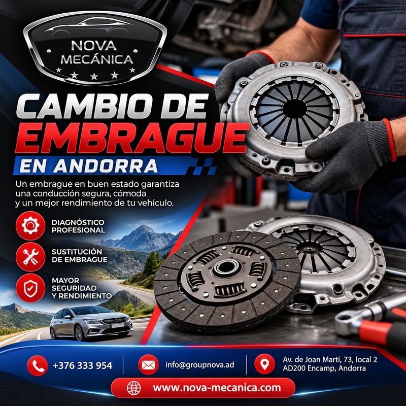 Cambio de Embrague en Andorra con Garantía de Calidad